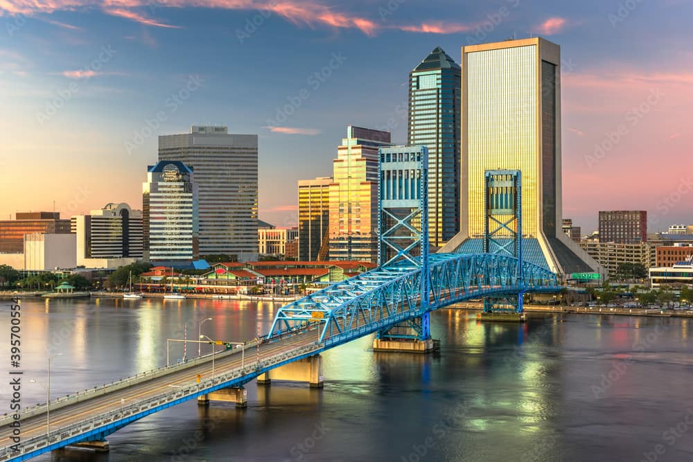 Jacksonville, Florida, USA downtown city skyline